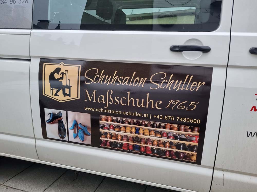 Sponsoring Schuhsalon Schuller Schulbus der Sport MS Tulln